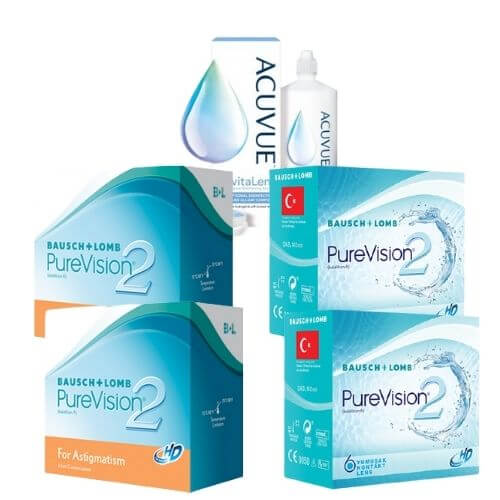 Purevision 2 Hd + Purevision 2 Hd For astigmatism set