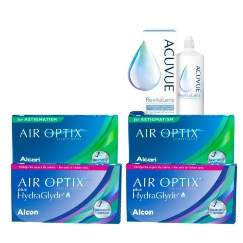 air optix hydraglyde + air optix toric