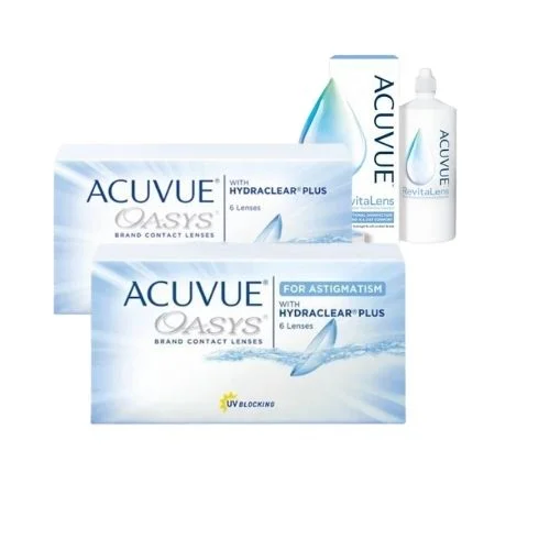 Acuvue Oasys + Acuvue Oasys For Astigmatism lens