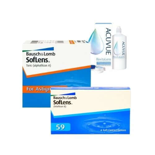 SofLens 59 + SofLens For Astigmatism lens